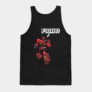 Pixel Art Anime Robot Tank Top